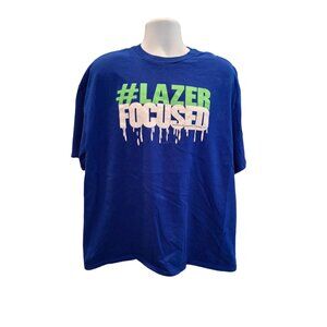 Adidas Lazer Focused Graphic T Shirt  Mens XL Blue Casual Sportswear